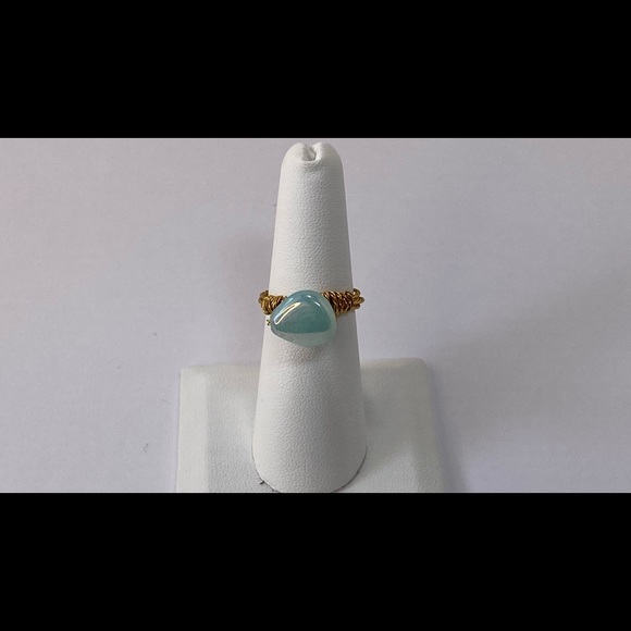 Handmade Glass Bead Gold Tone non-Tarnish Wire - Picture 2 of 9